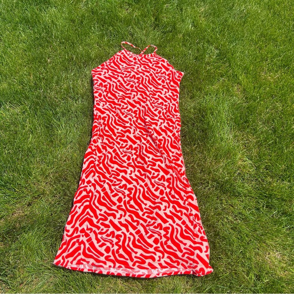 Land Of The Free‎ red white dress free people boho hippie NWT Large
